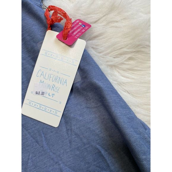 California Moon Rise M Nomad Art House Blue Dress - Picture 5 of 6